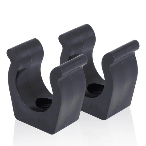 Heavy Duty Nylon Injection Molded Ladder And Pole Clips For Boats And RVs, Lightweight Spring Clamp Holder, Pack Of 2