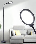Bright 12W Dimmable LED Floor Lamp with 800 Lumens, 10 Brightness Levels, 3 Color Temperatures, Gooseneck for Living Room