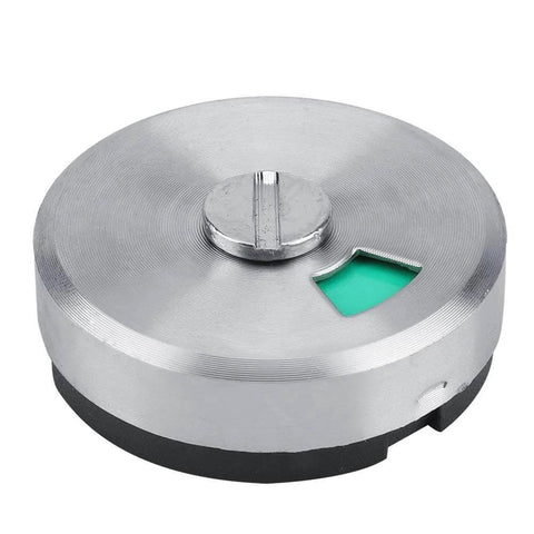 Public Restroom Privacy Door Bolt With Engaged Vacant Indicator And Zinc Alloy Handle, top view showing green status