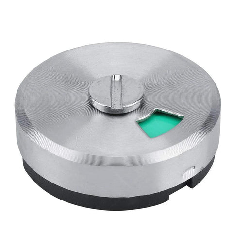 Round chrome zinc alloy door lock bolt with green privacy indicator window