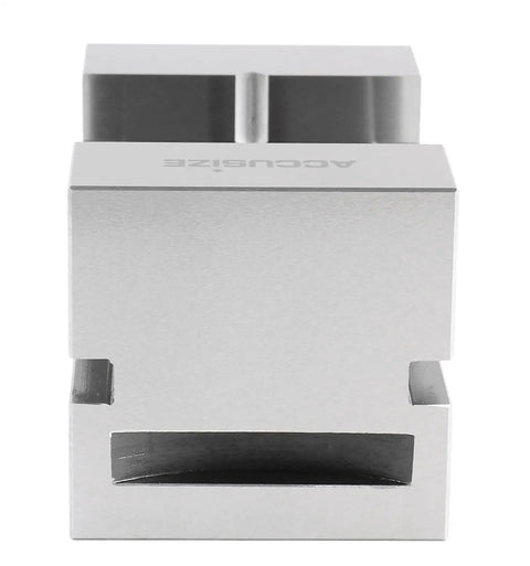3 Inch Precision Screwless Vise Hardened Jaw With Ultra Accurate 0.0002 Inch Tolerance, Heavy Duty Clamp for Milling and Machining, Wide 0 to 3.94 Inch Jaw Opening, Built Tough for Long Lasting Precision. front view