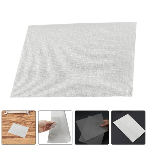 Stainless Steel Car Bumper Patch Up Mesh Screen Kit Durable Silver Wire Mesh Sheet for Auto Body Patches Holes And Versatile Vehicle Bumper Fixes Today, flat silver mesh sheet