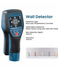 No Sweat Wall Scanner Hooked Up Instantly Catches Copper Pipes Hidden Wires And Wooden Studs Through Drywall Or Solid Concrete Dead On Accuracy Up To 120mm Deep wall detector with display for finding pipes and studs.