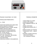 Adjustable DC Power Supply With Digital Display Regulated Bench Lab PSU Variable Output 1.5V To 15V 2A Max Wide 90V To 253V AC Input Compact