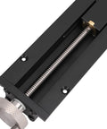 Close-up of screw mechanism on Woodworking Vise With 0 to 110mm Stroke, Aluminum Alloy Bench Vise For Table End, Includes 2 Bench Dogs