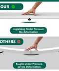 Comparison of Heavy Duty 4 Foot Folding Table With Fold In Half Design Adjustable Height Grab And Go Portable Utility Table showing durability
