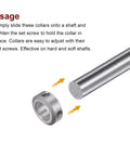13mm Bore Aluminum Shaft Collar With Set Screw 22mm Outer Diameter And 8mm Width Heavy Duty Anodized 6061 Aluminum Alloy