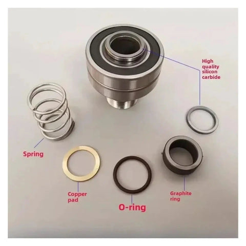Right Threaded One Inch Cooling Water Copper Swivel Joint Rotary Union Connector For High Flow Piping, Built Like A Tank Heavy Duty Copper Rotating Joint For Hydraulics And Cooling Systems, Includes DN6 And DN8 Size Options disassembled parts