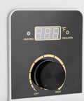 Under Counter Instant Electric Water Heater 1500 Watt Rapid Heat control panel with temperature display and adjustment dial.