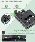 Dual Axis Tilt And Rotation Stage 2.6 Inch Precision Angle Platform with fine tune screw drive showing compact design