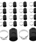 Office Chair Repair Kit With 36 Plastic Tube Clips And 1.2 Inch Stainless Steel Hose Clamps Anti Sinking Clamp Fix For Adjustable Height Cylinders Diy Chair Repair Tools Quick Fix Solution image showing 36 plastic clips and hose clamps