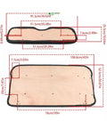 Dimensions of Seat Cushion Repair Parts With Hardware For EZGO Medalist TXT Golf Cart 1994 Through 2013 Grab And Go Replacement Kit