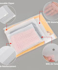 Frosted Zipper Bags For Clothes 25 Pack 9.8x7.8 Inch 3 Mil Heavy Duty Plastic Shirt Bags With Vent Holes And Reinforced Sides Reclosable Zipper For T Shirts Swimwear Bathing Suit Packaging