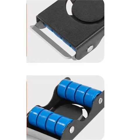 Get These Heavy Duty Furniture Lifters And Dolly Movers To Easily Shlump Your Sofa And Washer Without The Back Pain Or Sweat. Close-up of blue roller pads for easy sliding.