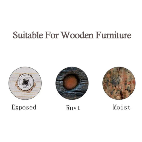 580 Pcs Self Adhesive Screw Hole Stickers Six Pack White Caps For 12mm 15mm And 21mm Dustproof Covers shown for wooden surfaces
