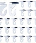 120 Pcs Drop Ceiling Hooks For Hanging Clips T Bar Tile Hooks Aluminum Heavy Duty White Grid Clips Hanger Right And Left Set