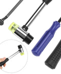 Car Dent Removal Tool Kit for DIY Auto Fender Repair, Stainless Steel Puller, Hook Rods, Lifter With Curved Rods, Rubber Mallet, and Hooks