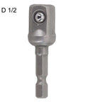 Ultimate 1 Inch Hex Shanks Socket Adapter Kit With 50Mm Extension Bars For Impact Drivers And Power Drills Plus Quick Change Chucks Accessories Made From Bombproof Chrome Vanadium Steel That Totally Kicks Ass And Gets The Job Done Right. 1/2-inch drive adapter, chrome vanadium steel