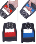 Ultimate Hand Grip Dynamometer For Strength Training, 130Kg Capacity, Ergonomic Grip Meter For Hand, Wrist, Forearm And Finger Power, Great For Climbing, Shooting, Lifting, Rehab, And Fitness, Blue handheld grip strength meter with dial and blue ABS handle