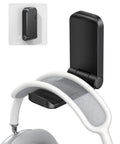 Sticky Headphone Holder Under Desk Clip Adhesive Headset Hanger Mount For AirPods Max HyperX Sennheiser Earphone Clamp, black