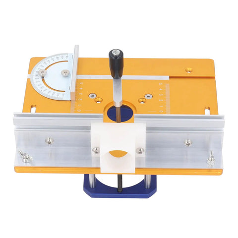 Hella Smooth Reverse Router Lift Base With Beast Mode Benchtop Clamps And No Sweat 0 To 54mm Precision Adjustments top view