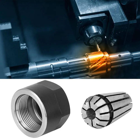 Get That Er11 Chuck Collets Clamping Nuts Lathe Parts For Your Cnc Milling And Engraving Machine With 3 Point One Seven Five mm high hardness steel clamping nut.