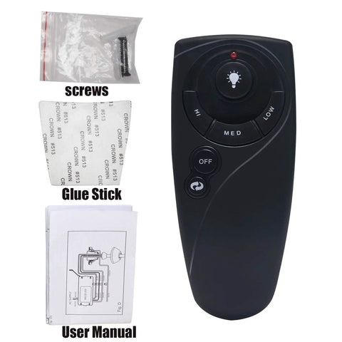 IR Replacement Remote For Hampton Bay Ceiling Fan With Reverse Button, Must Have Universal Replacement, Replaces UC7083T UC7083TR, Easy Install, Works With Select Hampton Bay Models