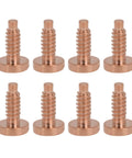 8 Piece Stainless Steel Watch Case Screws Set For Back Cover Repair, Rustproof Wristwatch Screws In Rose Tone, Precise Fit