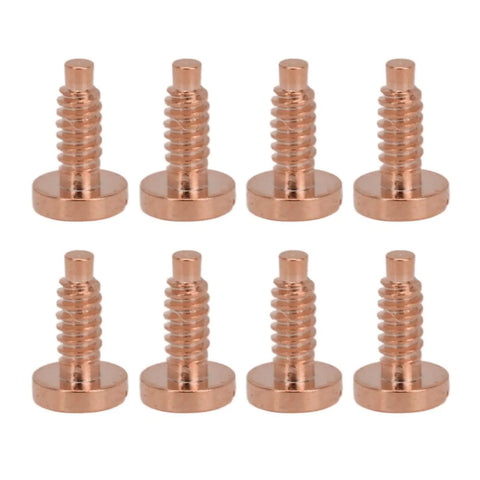 8 Piece Stainless Steel Watch Case Screws Set For Back Cover Repair, Rustproof Wristwatch Screws In Rose Tone, Precise Fit