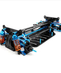 RC Car Chassis Frame For TT01 TT01E One Tenth Scale Aluminum Shaft Drive Carbon Brazed Frame 4WD Upgrade Accessories