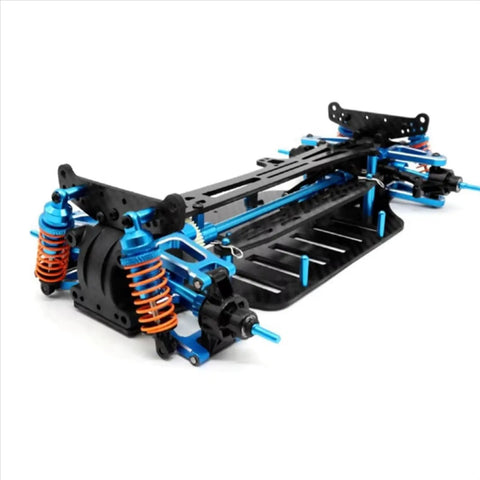 RC Car Chassis Frame For TT01 TT01E One Tenth Scale Aluminum Shaft Drive Carbon Brazed Frame 4WD Upgrade Accessories