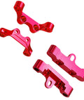RC Alloy TT02 Swing Arm Suspension Mounts Set Upper And Lower Aluminum Suspension Arm Mounts Fixed Holder Kit Red