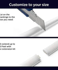 Indoor 6-Foot Smart LED Light Strip Base Kit with plug showing cut-to-size option and extension capability for mood lighting.