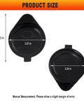 Windshield Washer Fluid Reservoir Cap For Toyota Vehicles Fits Avalon Camry Corolla Highlander Sienna Tundra Prius C Yaris Fortuner Hilux XD And More Sealed Water Tank Cap With Pressure Regulation, showing product size and measurements