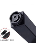 Close-up of Four Pack Heavy Duty Adjustable Metal Furniture Legs Black Folding 90 Degree Table Feet Height Adjustable 0 To 10mm Self Locking Iron