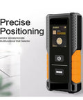 Dead On Accuracy 3 In 1 Stud Finder Wall Scanner with digital display showing precise positioning for detecting materials.