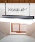 Wood Anchor Vertical Threaded Rod Screw Length One Quarter Inch By Three Inch Steel With Zinc Finish No Pre Drilling Required Easy Install For Wood Projects GST Three Eighths Inch System DIY Friendly Durable Fastening Pack Of Fifty