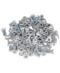 10-24 Aluminum Rivet Nut Kit Rivnut Insert Nutsert SAE 100 Pieces For Quick Secure Fastening With A Rivet Nut Tool