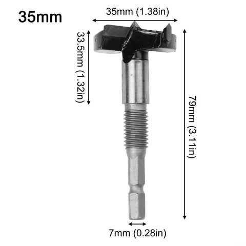 15-35mm concealed hinge drill bit with hole guide for cabinet hinges, metal woodworking jig