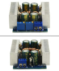 Heavy Duty 8A DC DC Buck Boost Converter Module Adjustable Voltage Regulator with dual heat sinks and components.