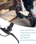 Electric Scooter Left Hand Brake Lever with Bell Hall Effect Waterproof Aluminum Alloy Handle near scooter tire