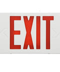 Red LED Exit Sign With Battery Backup, Hardwired 2 Pack Exit Combo, Lighted Exit Light Powered For Hallways And Commercial Spaces
