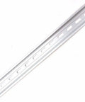 One Piece DIN Rail Slotted Aluminum RoHS Compliant 12 Inch Long 35 mm Wide 7.5 mm High Silver Mounting Rail For Enclosures