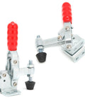 Beefy Heavy Duty Vertical Toggle Clamp With Quick Release For Welding And Equipment Setup Sturdy Iron Frame And Ergonomic Plastic Handle