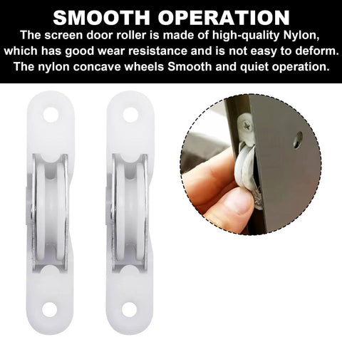 Sliding Screen Door Roller Set 2 Pack Replacement Wheels For Part 1274104 Before 1991 Windows Gliding Patio Doors