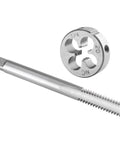 Left Hand Tap And Die Set For One Quarter Inch Twenty UNC Machine Threads, Pro Grade High Speed Steel Tap And Alloy Tool Steel Die