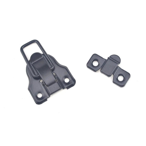 Rock Solid Table Locks 12 Pack Heavy Duty Iron Furniture Connectors with black latch and bracket for secure tables