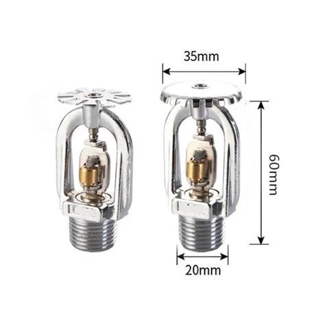 Five Pack Dn15 Outdoor Fire Sprinkler Heads With 72 Celsius Heat Activation And Antifreeze Fusible Alloy, chrome finish