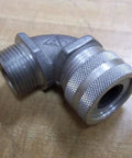 Built Different 3/4 Inch Aluminum 90 Degree Cord Grip Connectors Pack Of 16 Heavy Duty Electrical gear, connector with threaded ends.