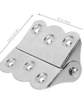 Two Pack Self Closing Screen Door Hinges, Heavy Duty Stainless Steel With Screws Included, Easy Install For Home And Office close-up